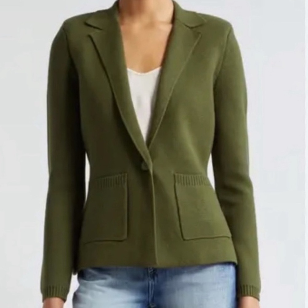 L'AGENCE Lacey Army Green Blazer